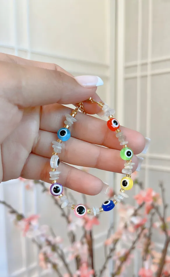 Bracelets MP Jewelry Rainbow Evil Eye Bracelet