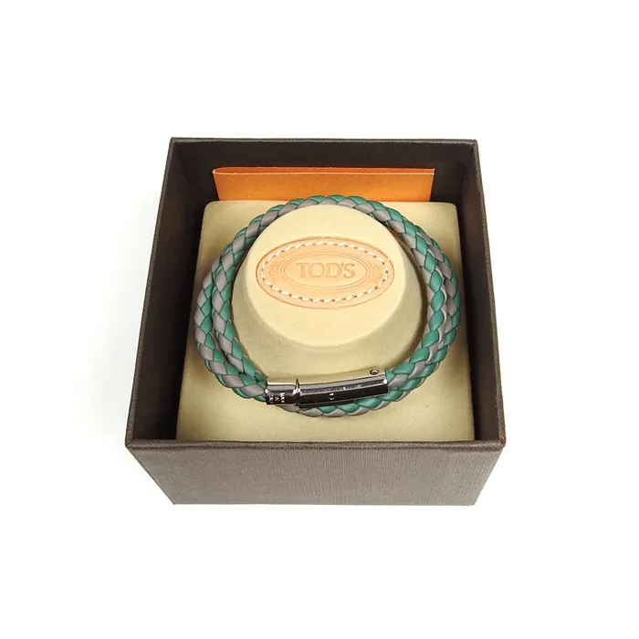 Tods Woven Leather Bracelet I Miss You MAN Bracelets