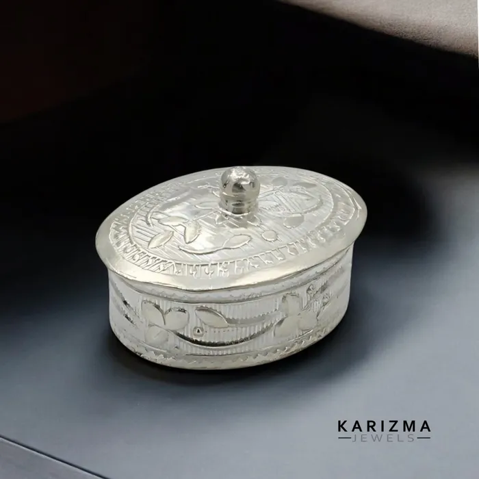 Karizma Jewels Rings Real Sterling Silver Honey Container Dibbi for Red Book Remedy