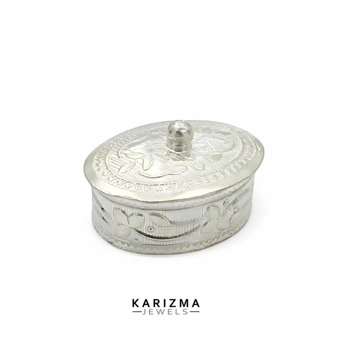 Karizma Jewels Rings Real Sterling Silver Honey Container Dibbi for Red Book Remedy