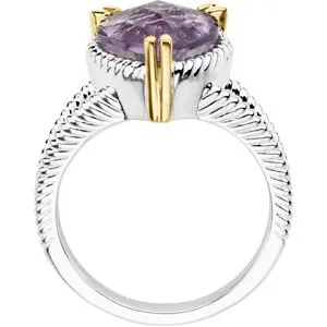 Rings WB Choice Jewelry Sterling Silver 14K Yellow Amethyst Heart Ring67166101PSTWBC Rings WB Choice Jewelry Sterling Silver 14K Yellow Amethyst Heart Ring67166101PSTWBC