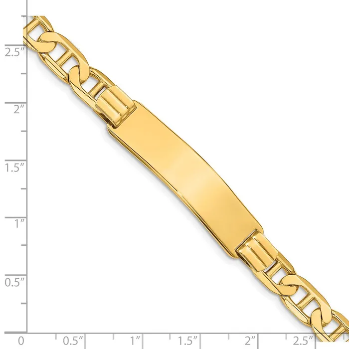 WB Choice Jewelry Bracelets 14k Anchor Link ID BraceletWBCCGL200ID8 WB Choice Jewelry Bracelets 14k Anchor Link ID BraceletWBCCGL200ID8