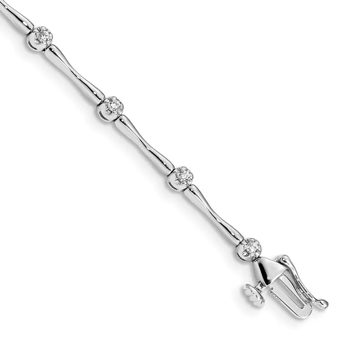 WB Choice Jewelry Bracelets 14k White Gold Diamond BraceletWBCBM4594025WA WB Choice Jewelry Bracelets 14k White Gold Diamond BraceletWBCBM4594025WA