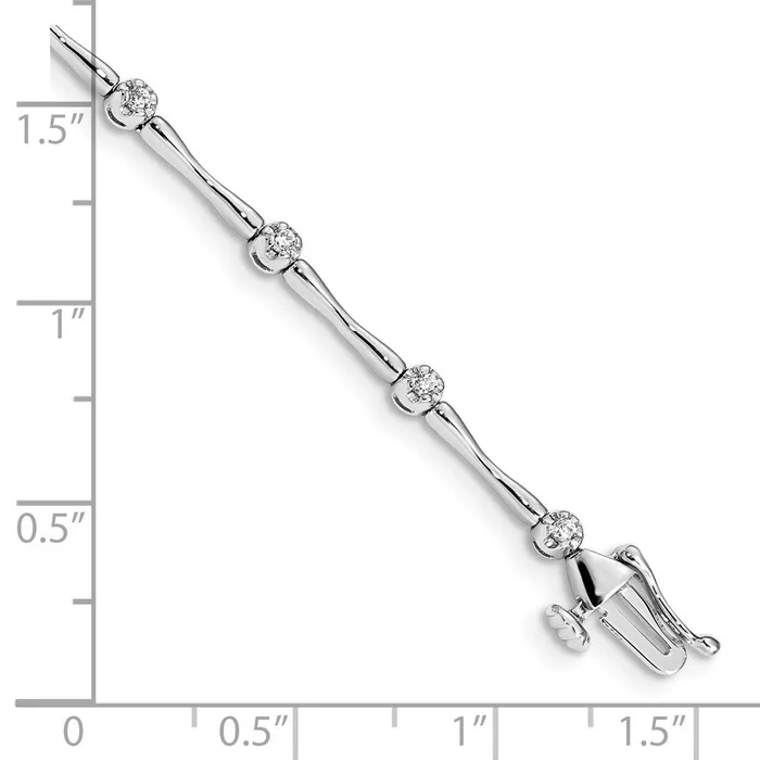 WB Choice Jewelry Bracelets 14k White Gold Diamond BraceletWBCBM4594025WA WB Choice Jewelry Bracelets 14k White Gold Diamond BraceletWBCBM4594025WA