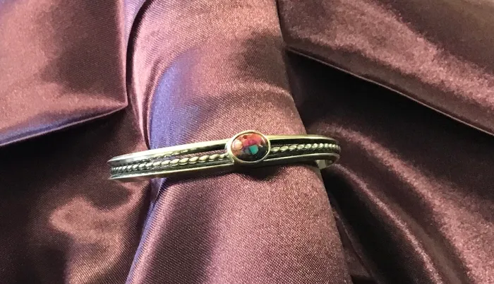 Copper Oyster Turquoise Bracelets Chris Crosbys Purple Coyote Bracelets