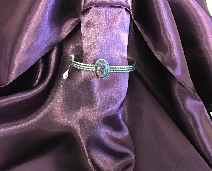 Copper Oyster Turquoise Bracelets Chris Crosbys Purple Coyote Bracelets