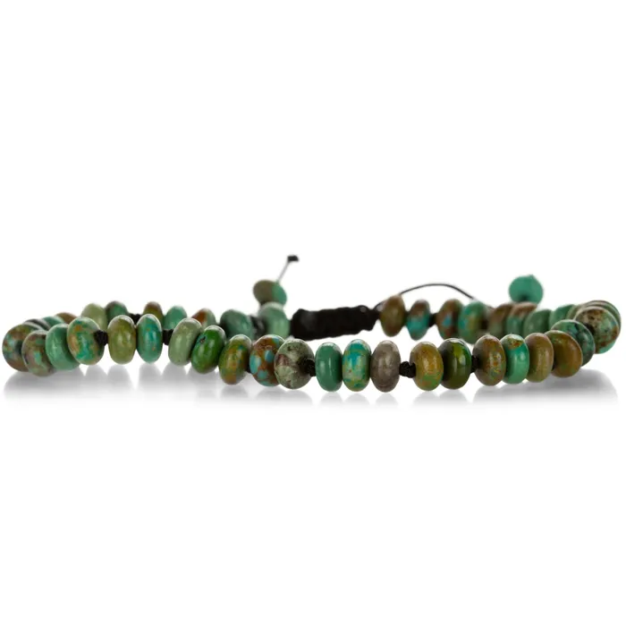 Smooth Arizona Turquoise Bead Bracelet 6mm Joseph Brooks Bracelets
