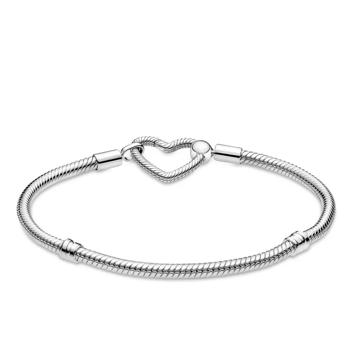 Bracelets Pandora Pandora Moments Heart Closure Snake Chain Bracelet Bracelets Pandora Pandora Moments Heart Closure Snake Chain Bracelet