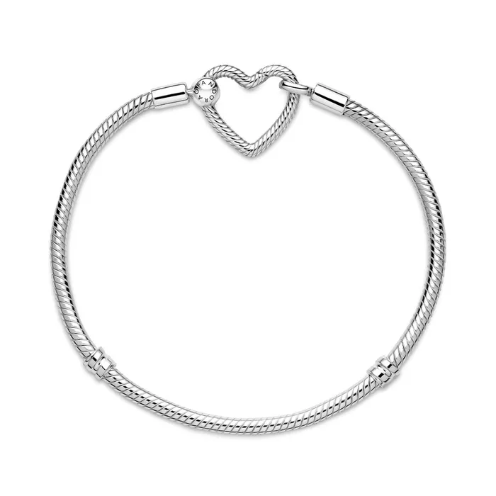 Bracelets Pandora Pandora Moments Heart Closure Snake Chain Bracelet Bracelets Pandora Pandora Moments Heart Closure Snake Chain Bracelet