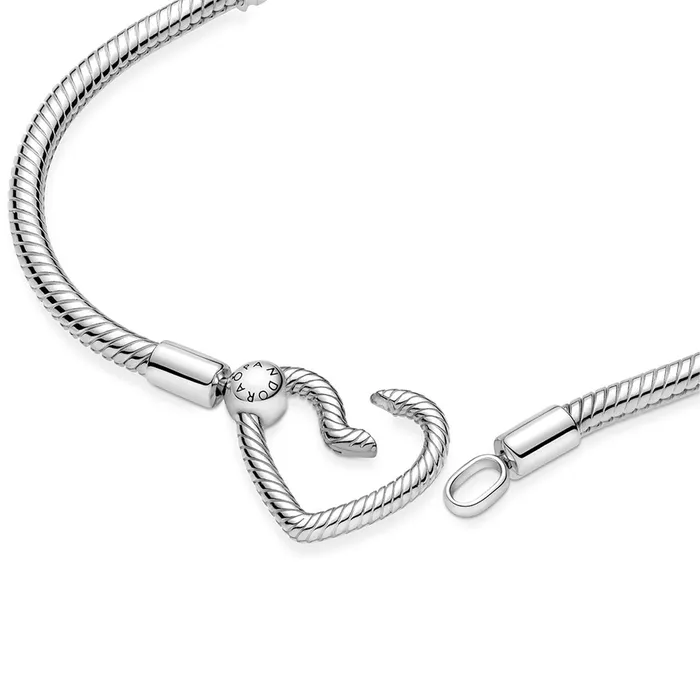 Bracelets Pandora Pandora Moments Heart Closure Snake Chain Bracelet Bracelets Pandora Pandora Moments Heart Closure Snake Chain Bracelet