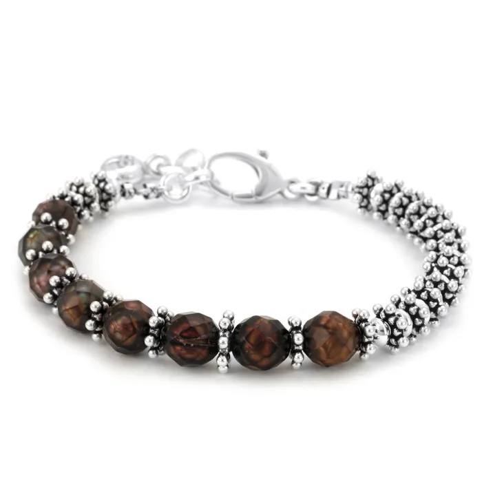 Elisa Ilana Asymmetrical Chocolate Pearl Bracelet341947 Bracelets