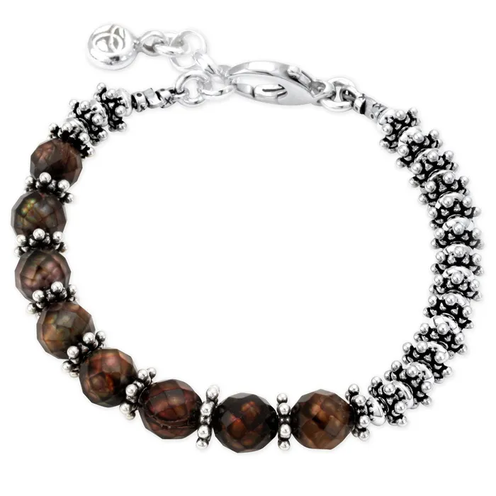 Elisa Ilana Asymmetrical Chocolate Pearl Bracelet341947 Bracelets