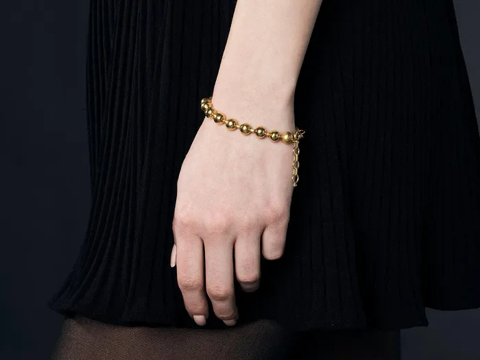 GG GOLD TRAD Bracelets GURHAN Spell Gold All Around SingleStrand Bracelet 8mm Gold Balls GG GOLD TRAD Bracelets GURHAN Spell Gold All Around SingleStrand Bracelet 8mm Gold Balls