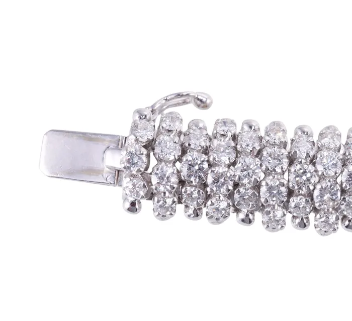13 ctw Diamond Gold Italian Bracelet Not Signed Bracelets