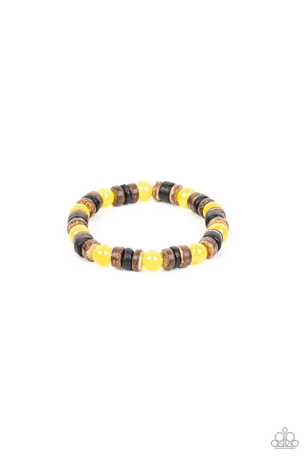 Bracelets Durango Drifter Yellow Bracelet Jewelry by Bretta Paparazzi Accessories