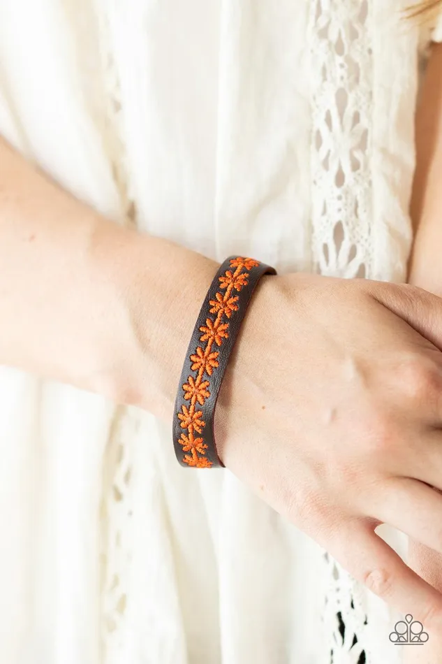 Bracelets Wildflower Wayfarer Orange Bracelet Jewelry by Bretta Paparazzi Accessories Bracelets Wildflower Wayfarer Orange Bracelet Jewelry by Bretta Paparazzi Accessories