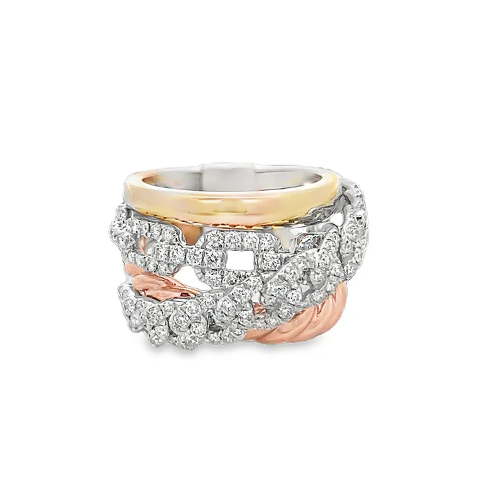Crossover Fashion Ring YaninaCo Jewelry Rings