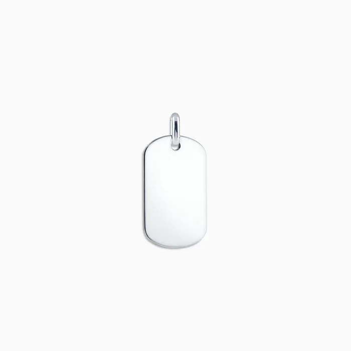 Engravable Mens FlatEdge Sterling Silver Dog Tag Medium Sandy Steven Engravers Rings Engravable Mens FlatEdge Sterling Silver Dog Tag Medium Sandy Steven Engravers Rings