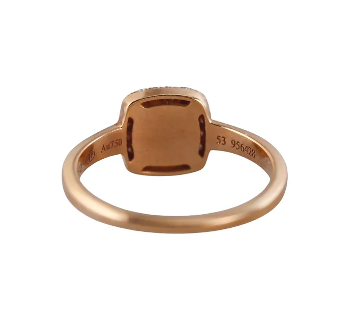 Fred Pain de Sucre Rose Gold Diamond Quartz Small Model Ring Fred Paris Rings
