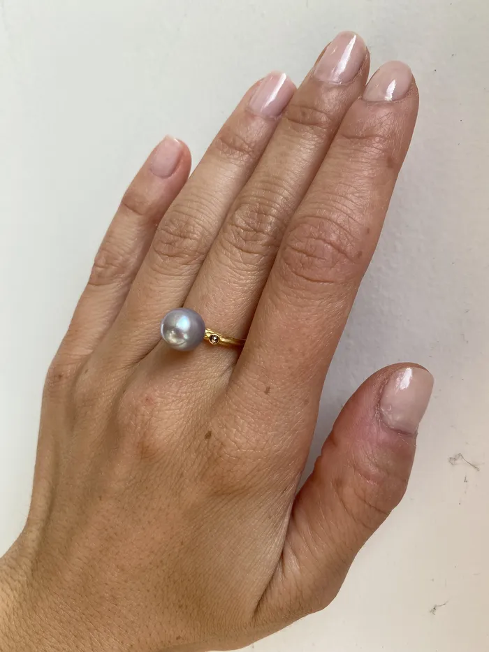 Hiroyo Rings Umi Single Diamond Ring Hiroyo Rings Umi Single Diamond Ring