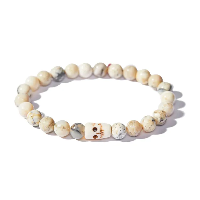 Kamo by Kary Brittingham Bracelets Calavera Brioche Agate Bracelet