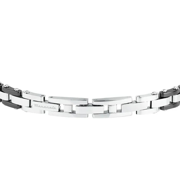 Maserati Bracelets Maserati Ceramic Gold Mens Bracelet Stainless Steel 18K Gold and Ceramic