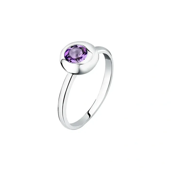 Morellato Rings Womens silver ring with rhodium plating and amethyst Morellato Eternal Treasures Morellato Rings Womens silver ring with rhodium plating and amethyst Morellato Eternal Treasures