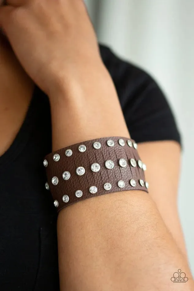 Now Taking The Stage Brown Bracelet Jewelry by Bretta Paparazzi Accessories Bracelets Now Taking The Stage Brown Bracelet Jewelry by Bretta Paparazzi Accessories Bracelets