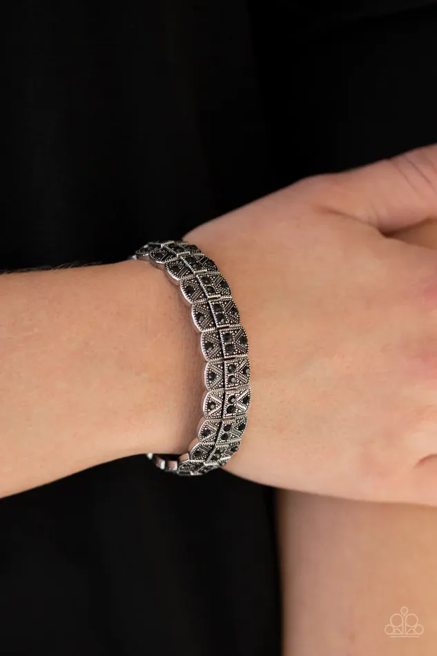Paparazzi Accessories Bracelets Modern Magnificence Black Bracelet Jewelry by Bretta Paparazzi Accessories Bracelets Modern Magnificence Black Bracelet Jewelry by Bretta