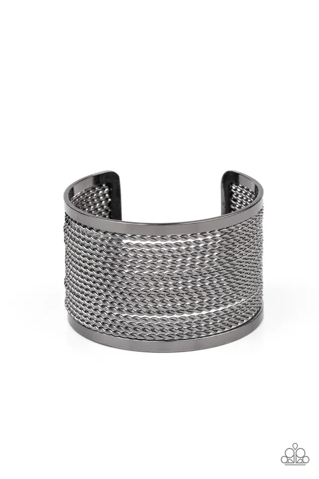 Paparazzi Accessories Bracelets Stacked Sensation Black Bracelet Jewelry by Bretta