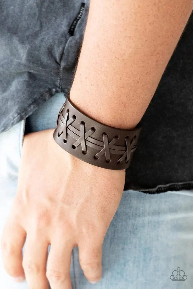 Paparazzi Accessories Bracelets Super Sporty Brown Bracelet Jewelry by Bretta