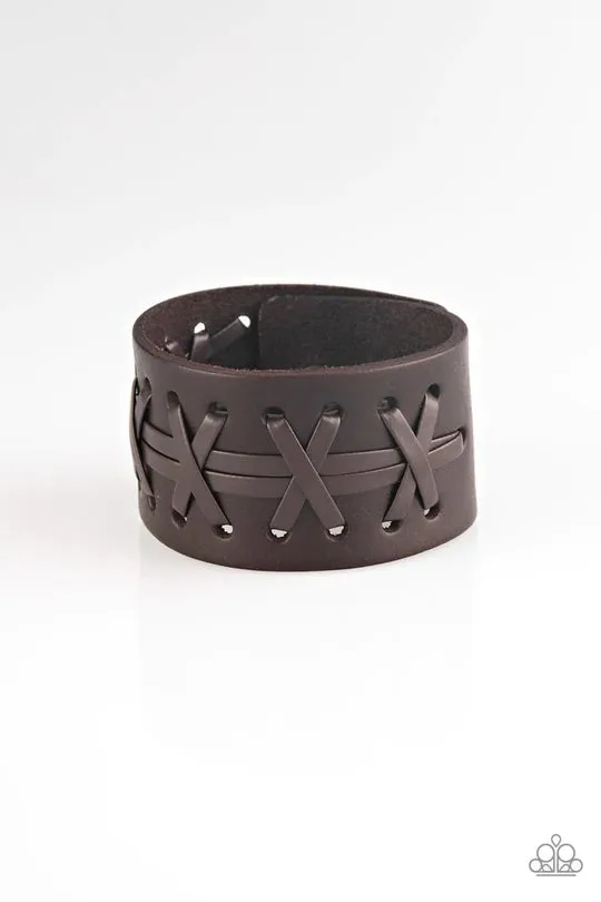 Paparazzi Accessories Bracelets Super Sporty Brown Bracelet Jewelry by Bretta