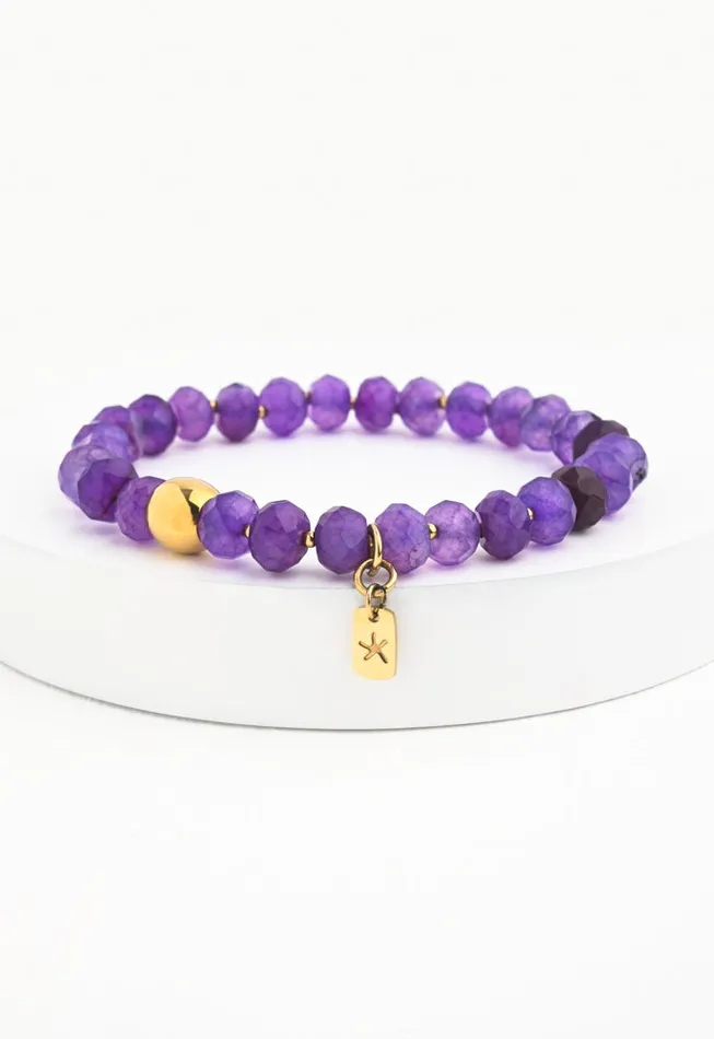 Purple Agate Beaded Bracelet Gives Freedom to Exploited Women Starfish Project Bracelets Purple Agate Beaded Bracelet Gives Freedom to Exploited Women Starfish Project Bracelets