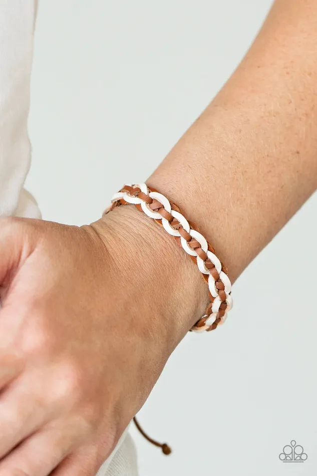 Rural Rules Brown Bracelet Jewelry by Bretta Paparazzi Accessories Bracelets