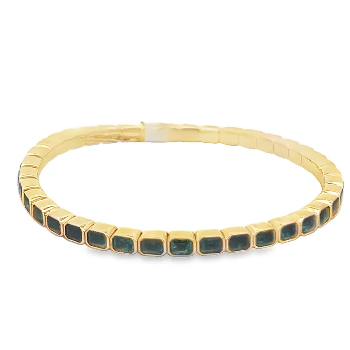 YaninaCo Jewelry Bracelets Emerald London Blue Topaz Bracelet