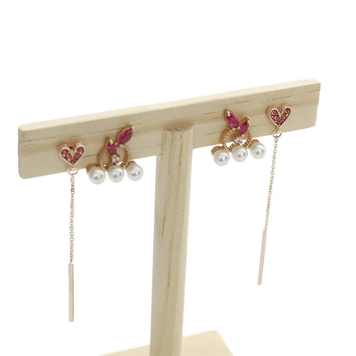 5 Natural Wood 2 Pair Earring TStand JPIDisplay Earrings 5 Natural Wood 2 Pair Earring TStand JPIDisplay Earrings
