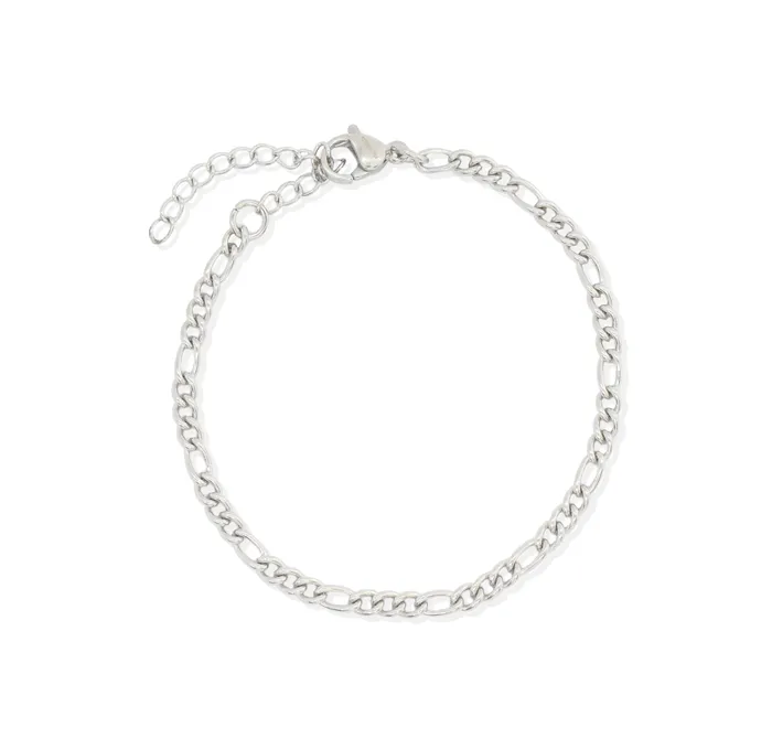 BOBBI SILVER FIGARO CHAIN BRACELET Mai Dsire Bracelets
