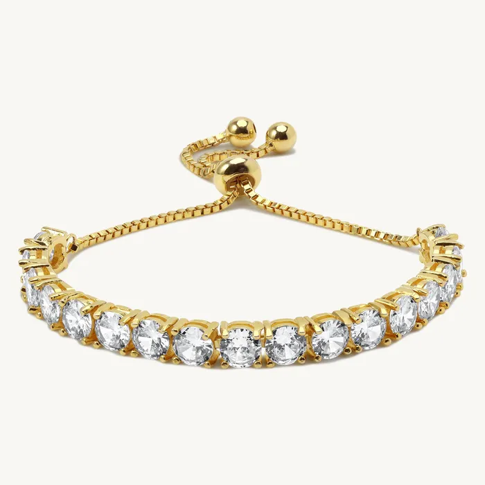Bracelets Felice Adjustable Box Chain Tennis Bracelet Ideaure Jewlery