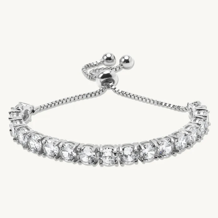 Bracelets Felice Adjustable Box Chain Tennis Bracelet Ideaure Jewlery