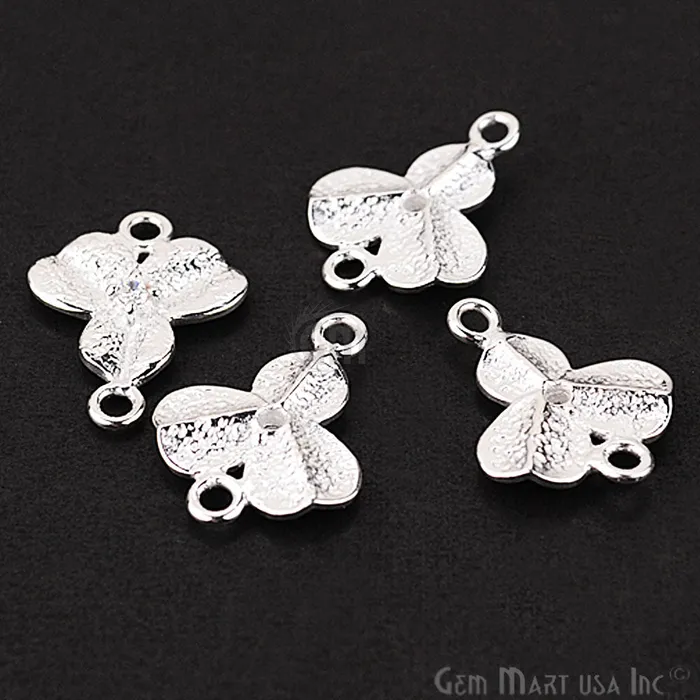 Bracelets GemmartUSA Leaf Shape Silver Charm for Bracelet Pendants Necklace
