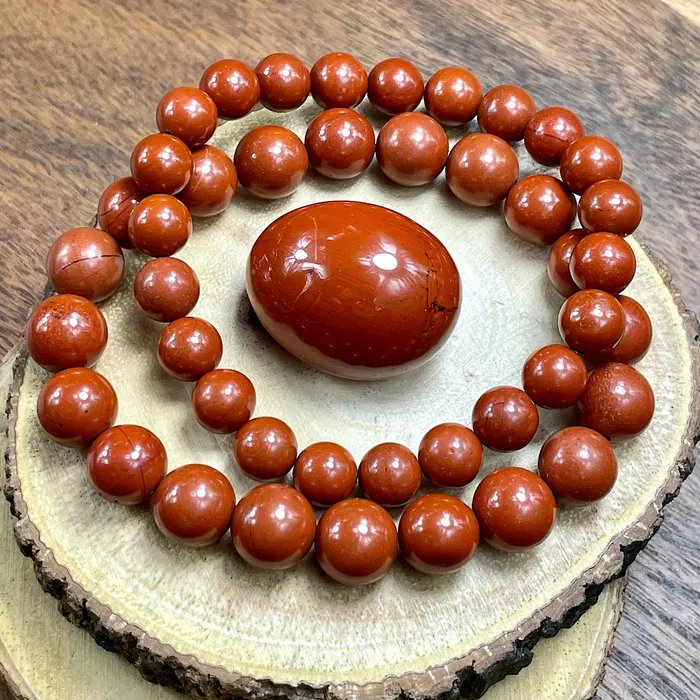 Bracelets Lily Rose Jewelry Red Jasper Earth Warrior Freedom Fighter Protection 8mm Stretch Bracelet