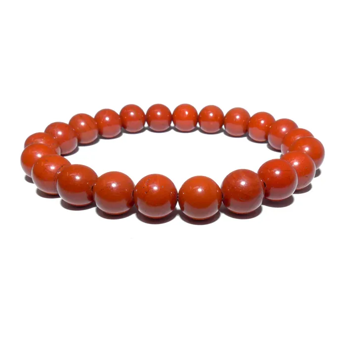 Bracelets Lily Rose Jewelry Red Jasper Earth Warrior Freedom Fighter Protection 8mm Stretch Bracelet