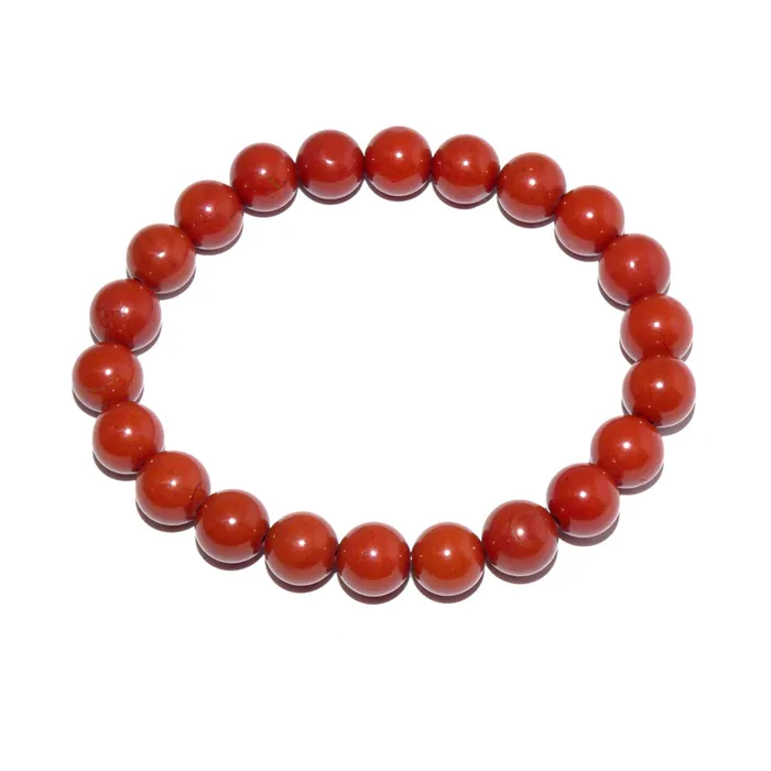 Bracelets Lily Rose Jewelry Red Jasper Earth Warrior Freedom Fighter Protection 8mm Stretch Bracelet