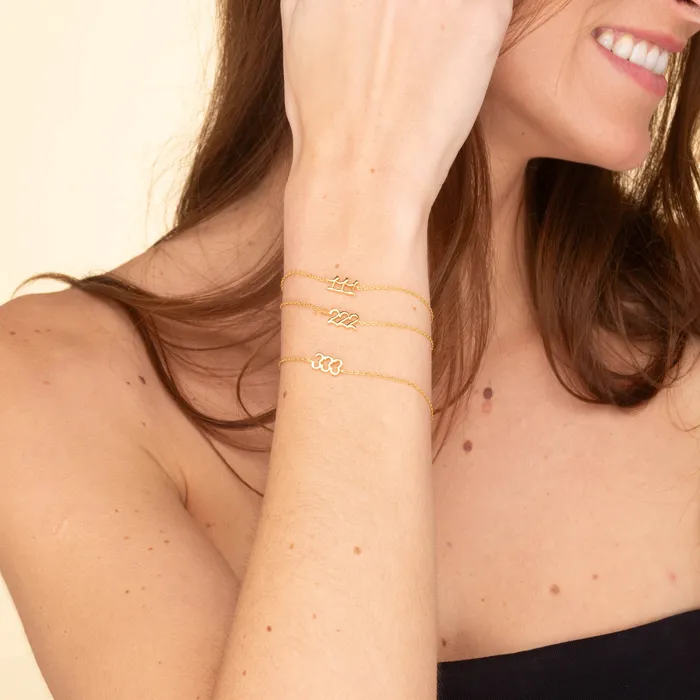 Camile Stone Bracelets 333 Angel Number Bracelet