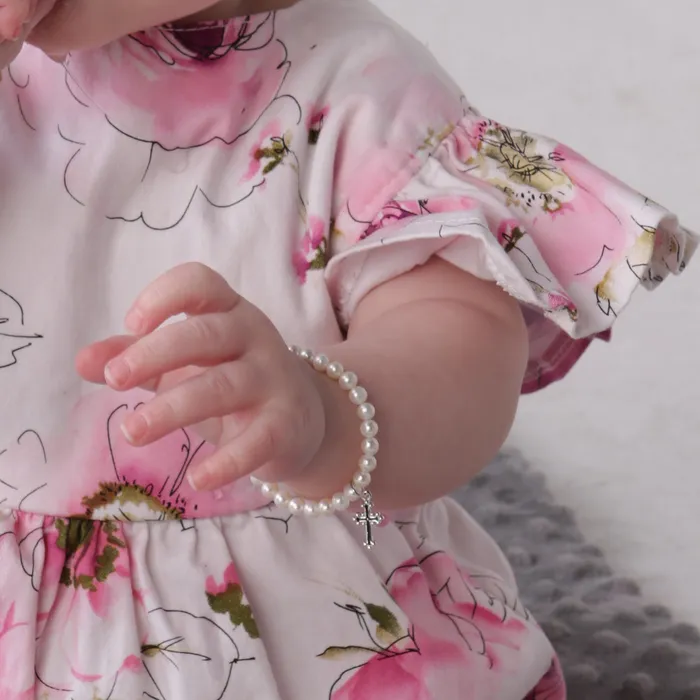 Cherished Moments Bracelets Sterling Silver Kids Cross Bracelet