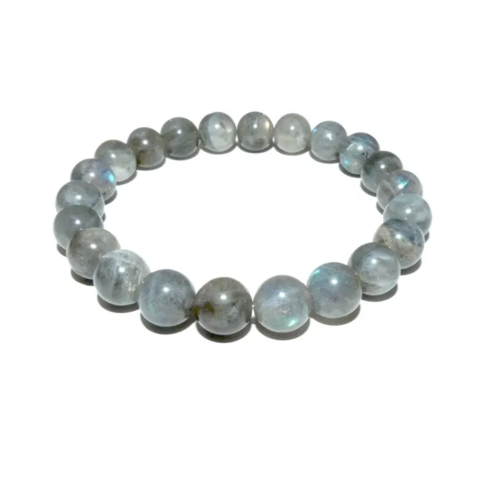 Labradorite Limited New Moon Power Protector Shaman Stone 10mm Stretch Bracelet Lily Rose Jewelry Bracelets