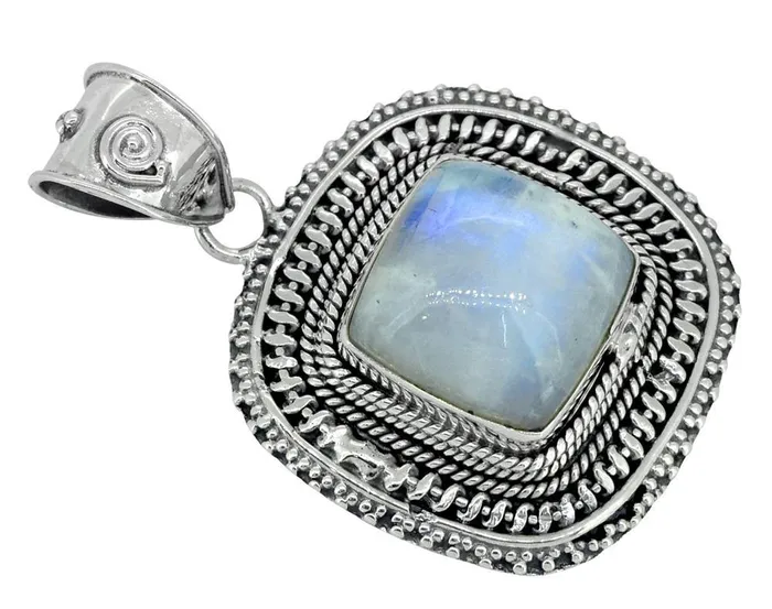 Moonstone Solid 925 Sterling Silver Chain Pendant Jewelry YoTreasure Necklaces