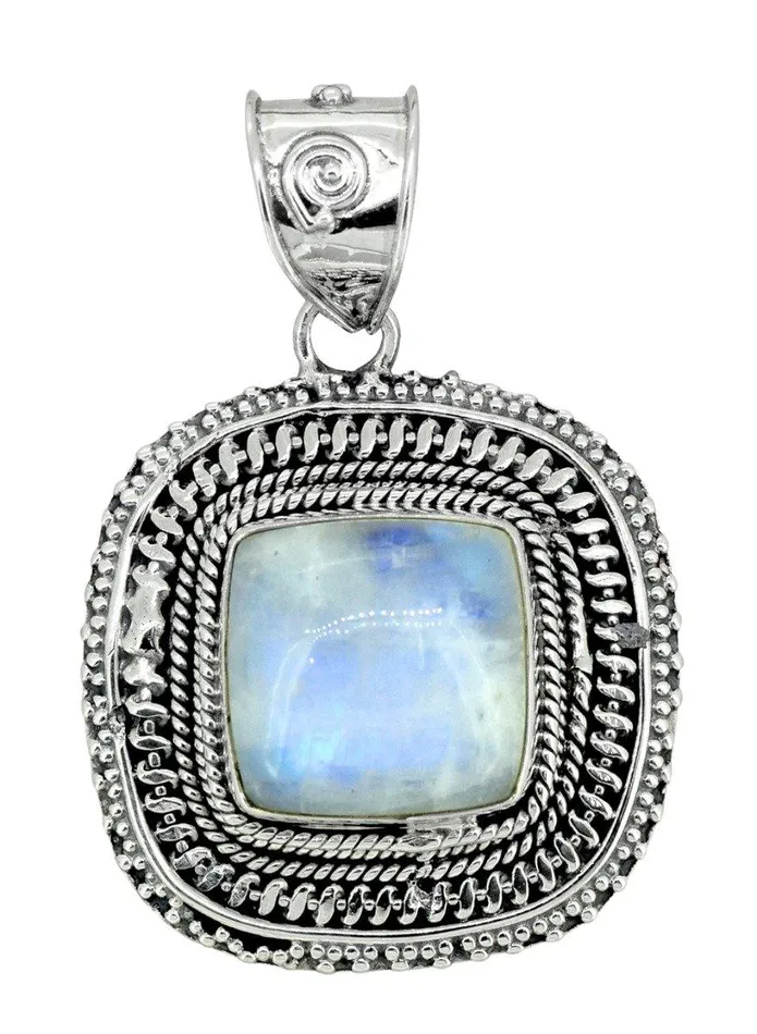 Moonstone Solid 925 Sterling Silver Chain Pendant Jewelry YoTreasure Necklaces