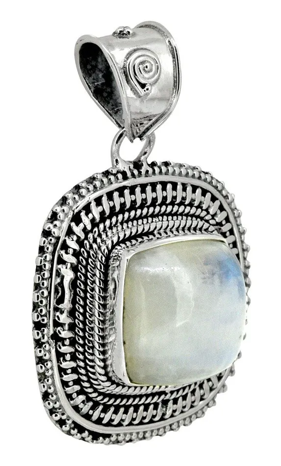 Moonstone Solid 925 Sterling Silver Chain Pendant Jewelry YoTreasure Necklaces
