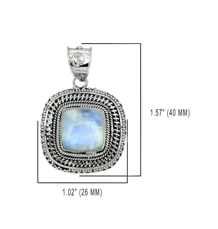 Moonstone Solid 925 Sterling Silver Chain Pendant Jewelry YoTreasure Necklaces